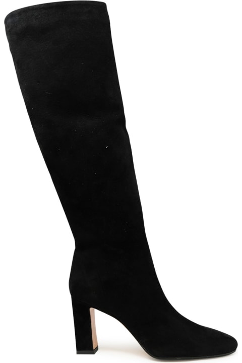 Fashion for Women Aquazzura Aquazzura Black Leather Manzoni Boots 85