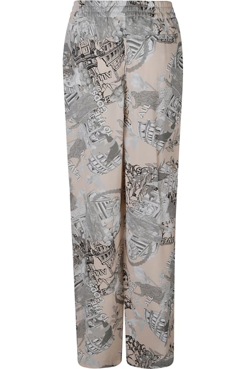 Fashion for Women Iceberg Drawstring Waist Gods Printed Trousers