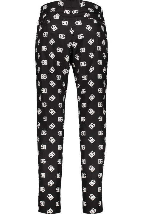 Dolce & Gabbana Pants for Men Dolce & Gabbana Printed Cotton Trousers