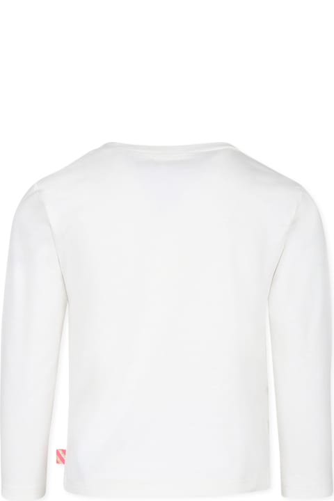 Homeware Billieblush Ivory T-shirt For Girl With Sequins