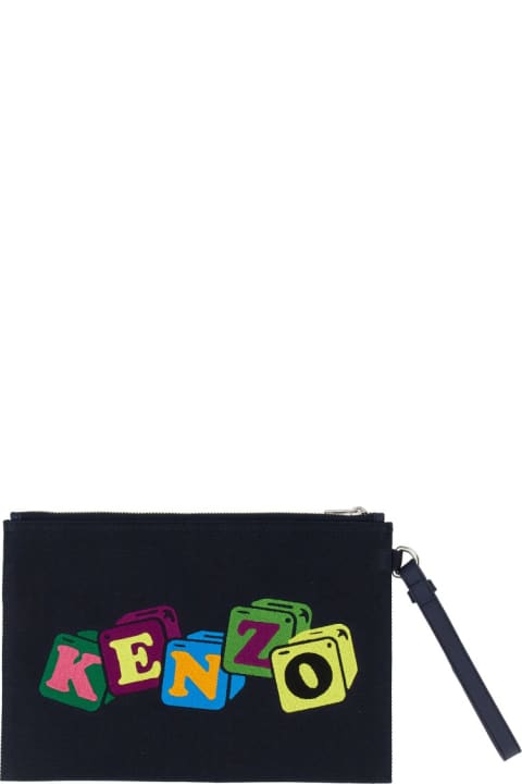 Kenzo Clutches for Women Kenzo Clutch With Embroidery