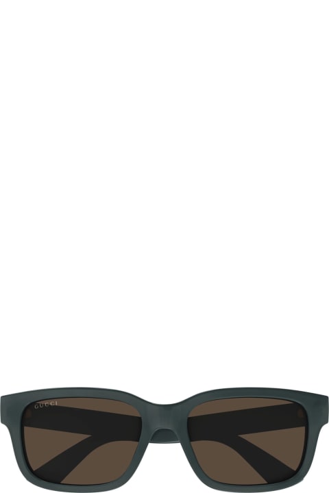 メンズ新着アイテム Gucci Eyewear Gg1583s Linea Lettering 003 Blue Brown Sunglasses
