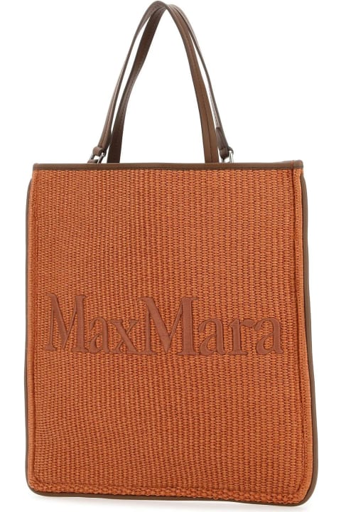 Homeware Max Mara Caramel Raffia Easybag Shopping Bag