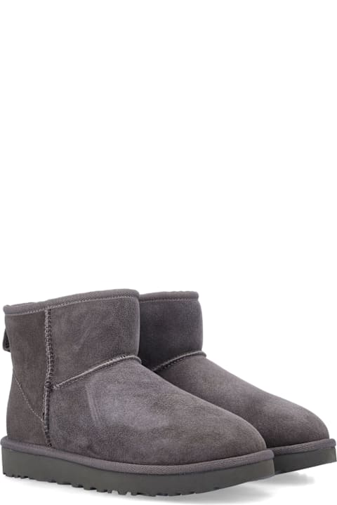 UGG Classic Mini Ii Suede Boots With Shearling Lining