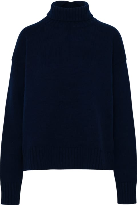 Jil Sander for Women Jil Sander Sweater In Navy Cashmere Blend