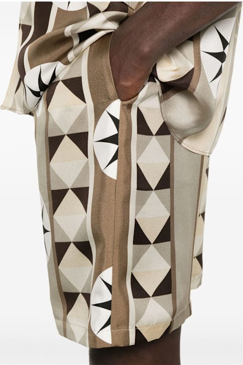 Loewe لـ Kids Loewe Printed Silk Shorts