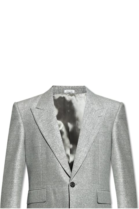 Alexander McQueen Coats & Jackets for Men Alexander McQueen Shimmering Blazer