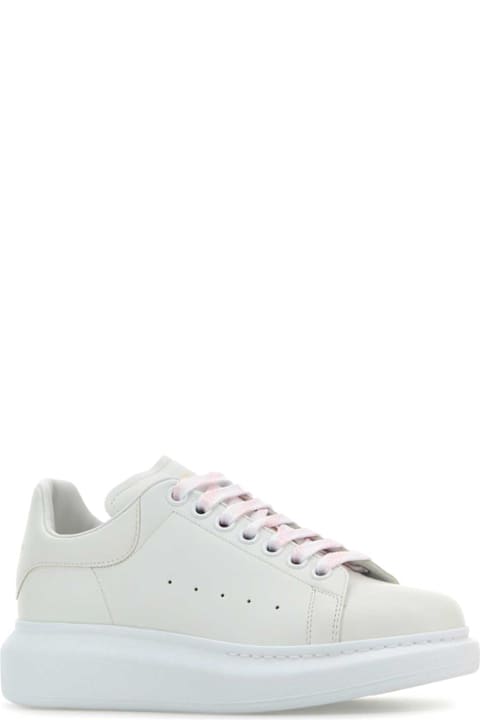 Alexander McQueen White Leather Sneakers