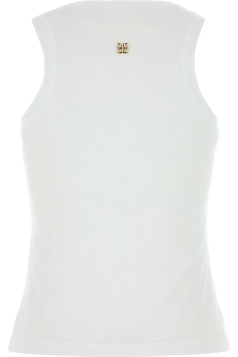 Givenchy Fleeces & Tracksuits for Women Givenchy White Stretch Cotton Tank Top
