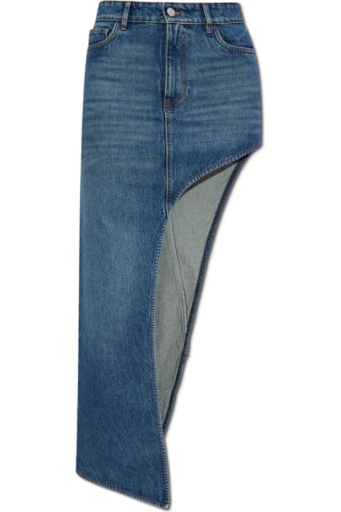 Homeware Coperni Coperni Asymmetrical Cut Denim Skirt