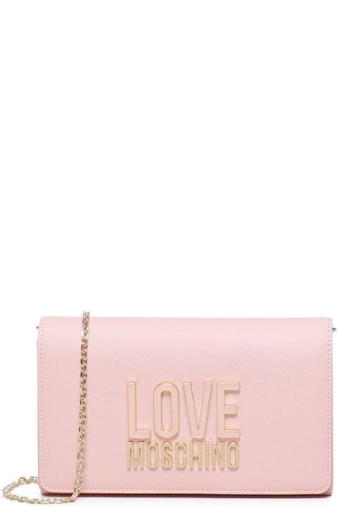 Fashion for Women Love Moschino Logo Lettering Chain Linked Crossbody Bag