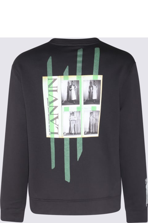 Clothing Sale for Men Lanvin Black Cotton Sweatshirt