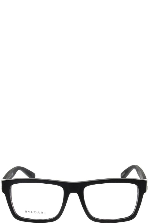 Bulgari Eyewear for Men Bulgari Rectangular Frame Glasses