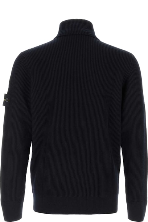 Stone Island for Women Stone Island Midnight Blue Wool Sweater