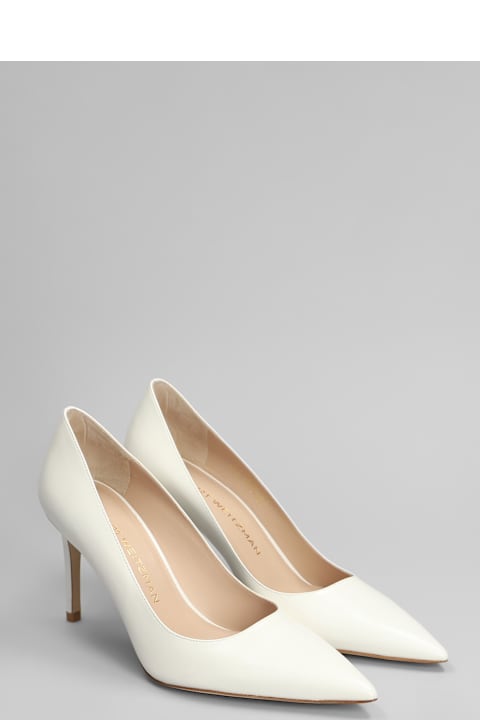 Stuart Weitzman for Men Stuart Weitzman Stuart Power 85 Pumps In White Leather