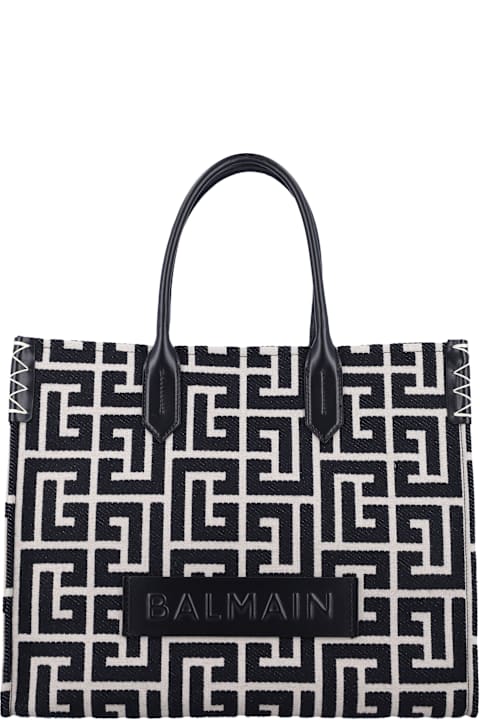 Balmain Totes for Women Balmain B Army Shopper Medium Monogram
