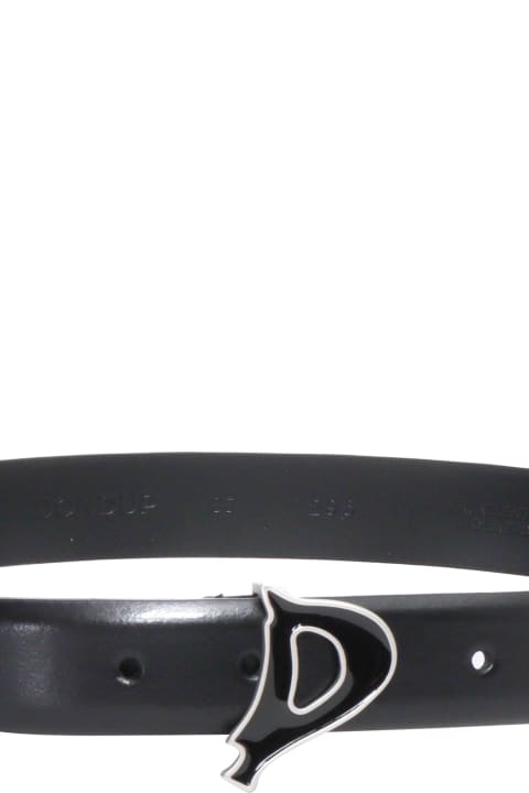 Fashion for Women Dondup Black Leather Belt