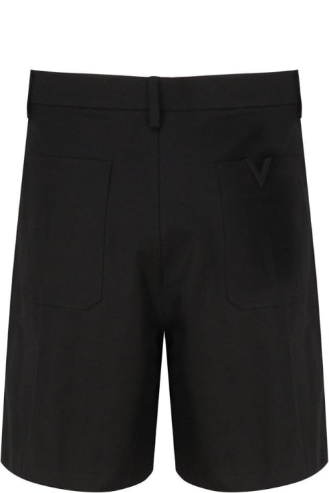 メンズ ボトムス Valentino Logo Plaque Bermuda Shorts