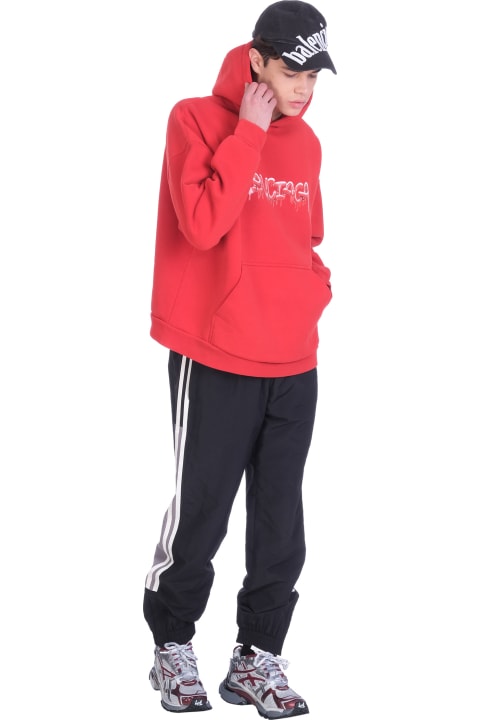 Homeware Balenciaga Sweatshirt In Red Cotton