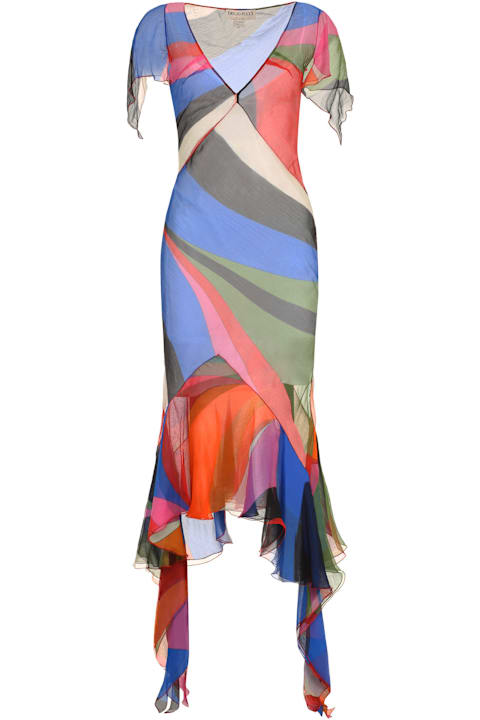 Vacation Wardrobe for Women Pucci Printed Silk Dress