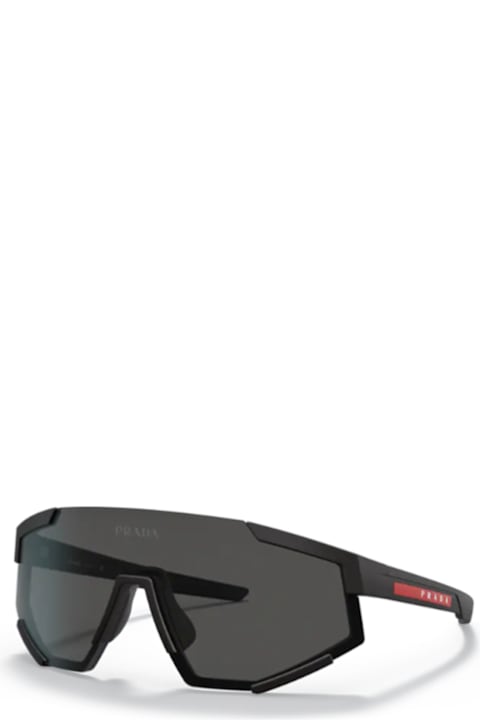 Prada Linea Rossa for Kids Prada Linea Rossa Prada Linea Rossa Ps04ws Dg006f Nero Effetto Gommato Sunglasses