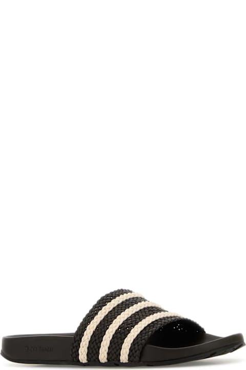 Homeware Adidas Black Leather Wales Bonner X Adidas Adilette Slippers