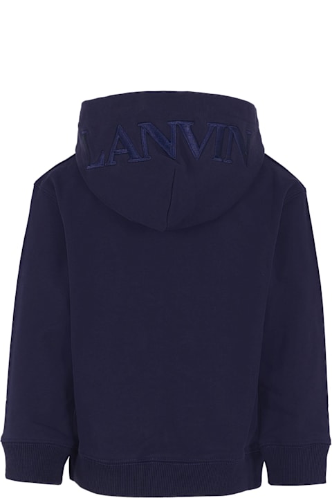 Homeware Lanvin Blue Sweatshirt For Boy With Logo