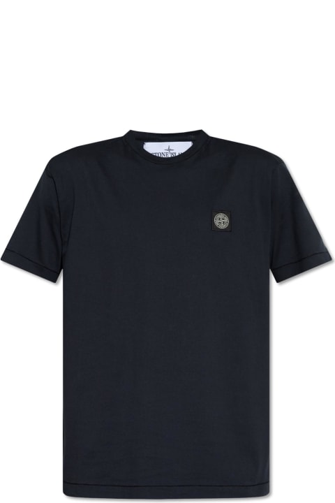 Stone Island for Men Stone Island Stone Island T-shirt With Logo Patch