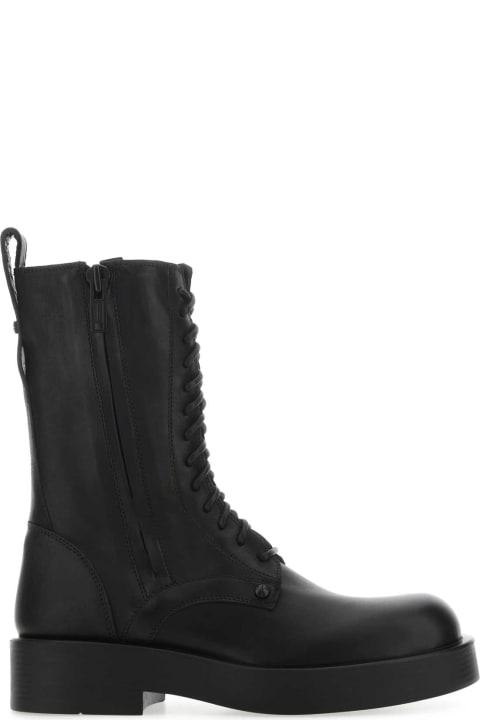 ウィメンズ新着アイテム Ann Demeulemeester Black Leather Maxim Ankle Boots