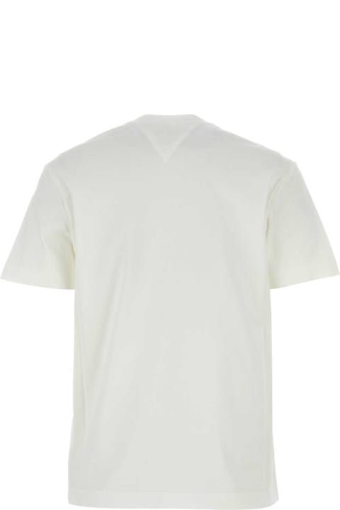Bottega Veneta Topwear for Women Bottega Veneta White Cotton T-shirt