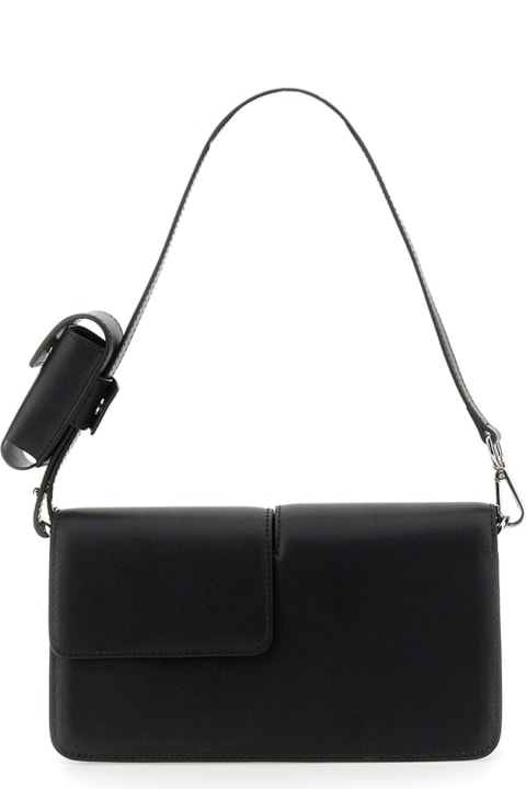 MSGM Shoulder Bags for Women MSGM Baguette Bag With Double Flap And Logo