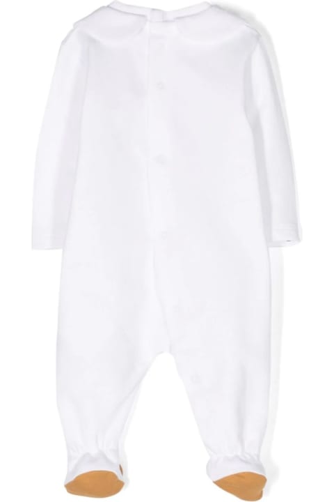 Moschino for Kids Moschino White Pyjamas With Moschino Teddy Friends Print