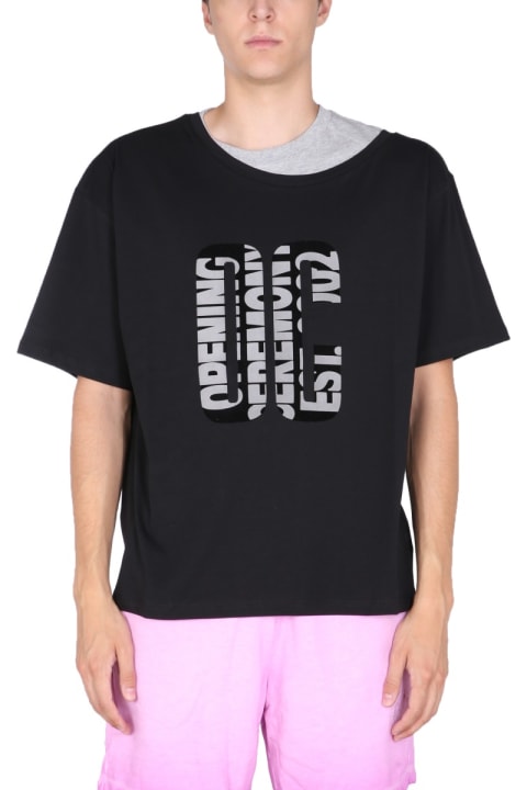 Opening Ceremony Topwear for Women Opening Ceremony "double Collar" T-shirt