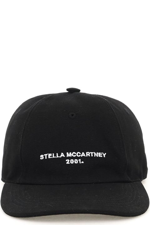 Hats for Women Stella McCartney Baseball Hat With Logo Embroidery