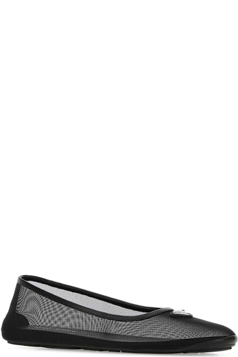 Sale for Women Prada Black Mesh Ballerinas