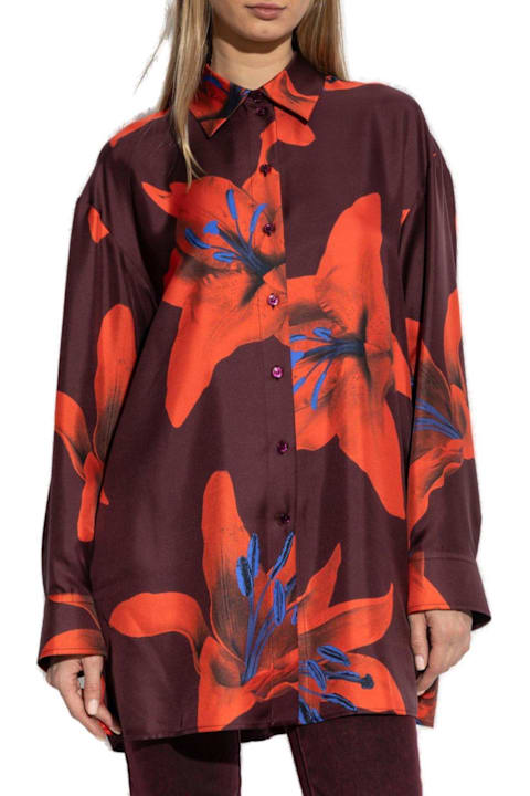 Alexander McQueen Clothing for Women Alexander McQueen Floral Printed Buttoned Shirt