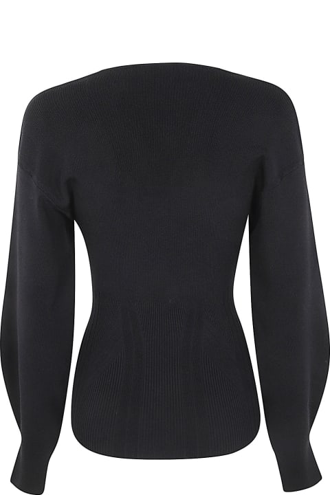 Alberta Ferretti Sweaters for Women Alberta Ferretti Viscose Stretch V Neck Sweater