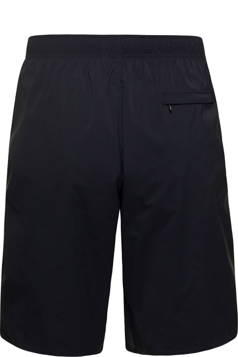 Jil Sander for Men Jil Sander Black Shorts With Elasticated Waist And Logo Print In Stretch Polyamide Man