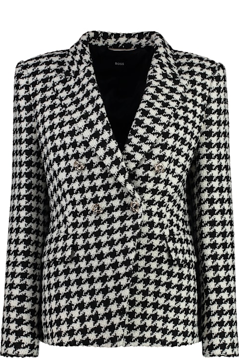 Hugo Boss for Kids Hugo Boss Houndstooth Double Breast Blazer