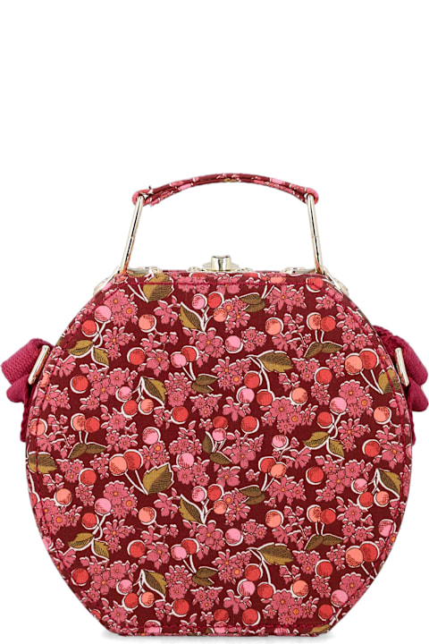 Homeware Bonpoint Bonpoint Jadore Suitcase Bag In Red Liberty Organic Cotton