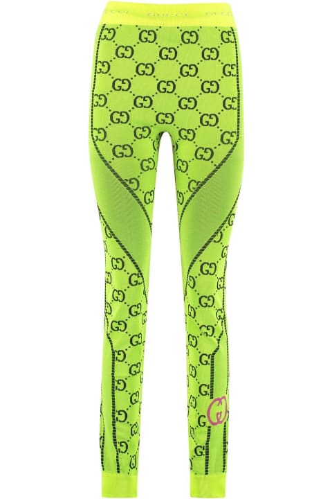 ウィメンズ Gucciのパンツ＆ショーツ Gucci Monogram Jacquard Leggings
