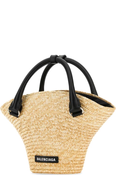 Balenciaga Sale for Women Balenciaga Straw Mini Beach Handbag