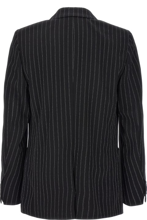 Ami Alexandre Mattiussi Coats & Jackets for Men Ami Alexandre Mattiussi Pinstriped Double-breasted Blazer