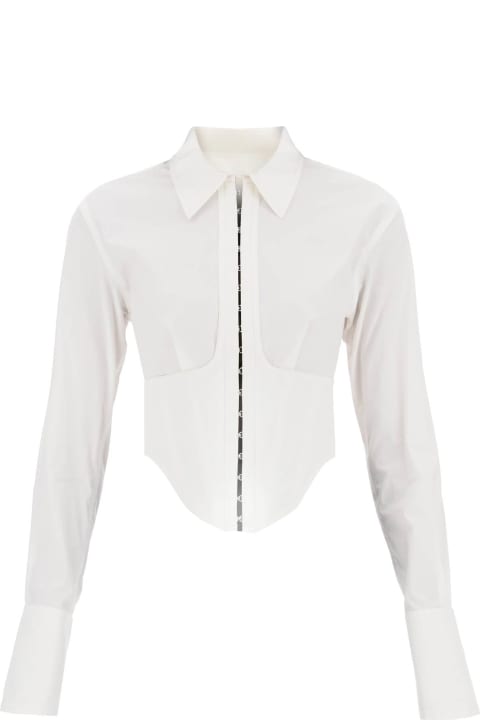 Dion Lee Topwear for Women Dion Lee Cropped Shirt With Underbust Corset