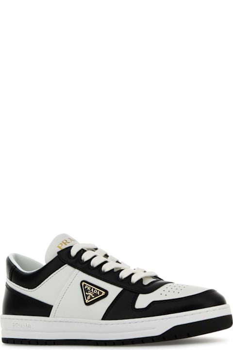 Prada Sneakers for Women Prada Two-tone Leather Downtown Sneakers