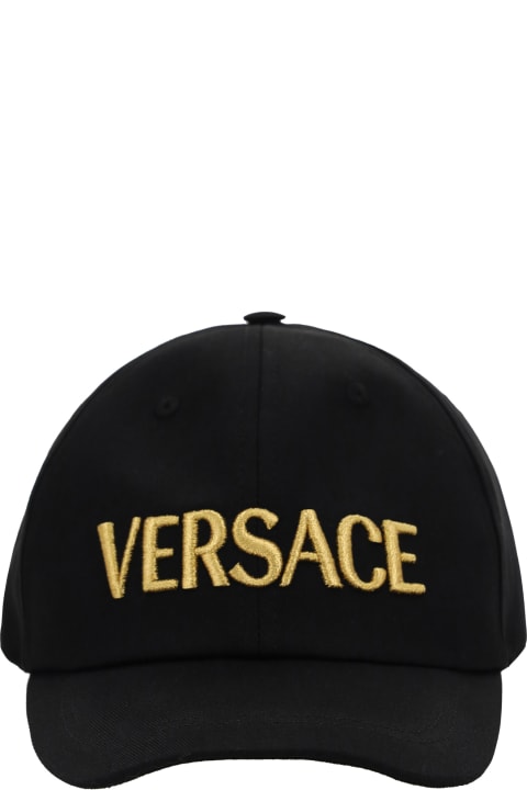 メンズ Versaceの帽子 Versace Logo Baseball Cap