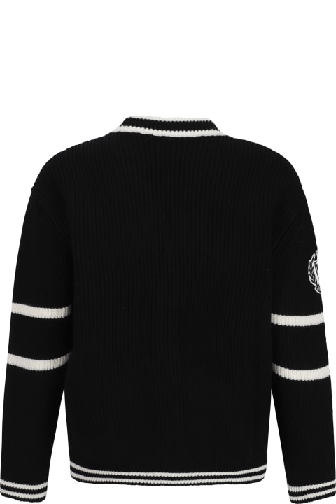 Dolce & Gabbana Sweaters for Men Dolce & Gabbana Dg Logo Embroidered Cardigan