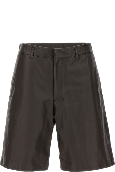 ウィメンズ Lemaireのパンツ＆ショーツ Lemaire Leather Bermuda Shorts