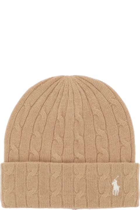 Polo Ralph Lauren for Women Polo Ralph Lauren Cable-knit Cashmere And Wool Beanie Hat