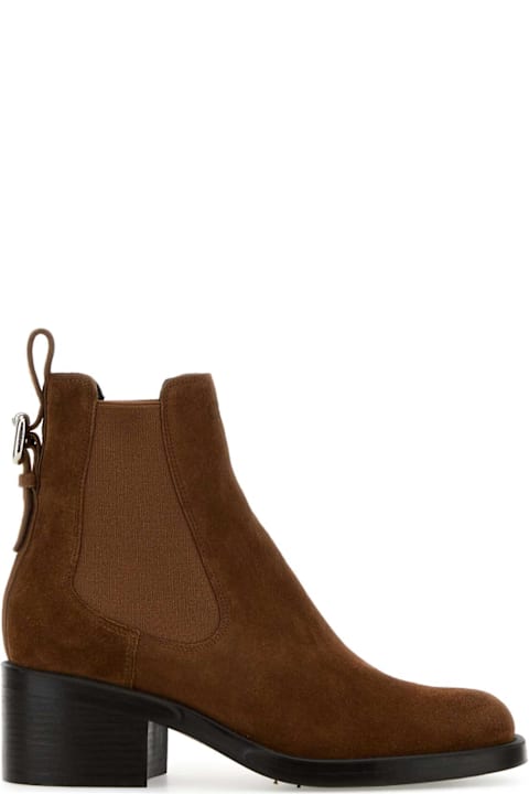 Chloé Caramel Suede Dakota Ankle Boots